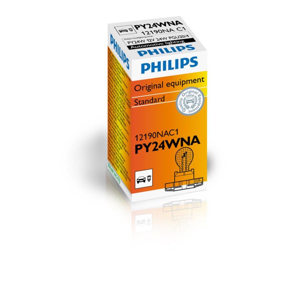 Sentiti al sicuro, guida con sicurezza. Lampade di segnalazione Philips. PY24W, 24 W, 12 V. - Foto 1